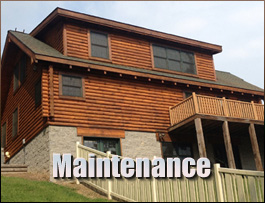  Bluemont, Virginia Log Home Maintenance