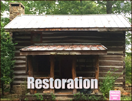 Historic Log Cabin Restoration  Bluemont, Virginia